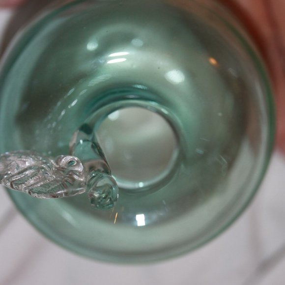 Vintage Studio Glass Apple Vase Holder - Picture 2 of 4